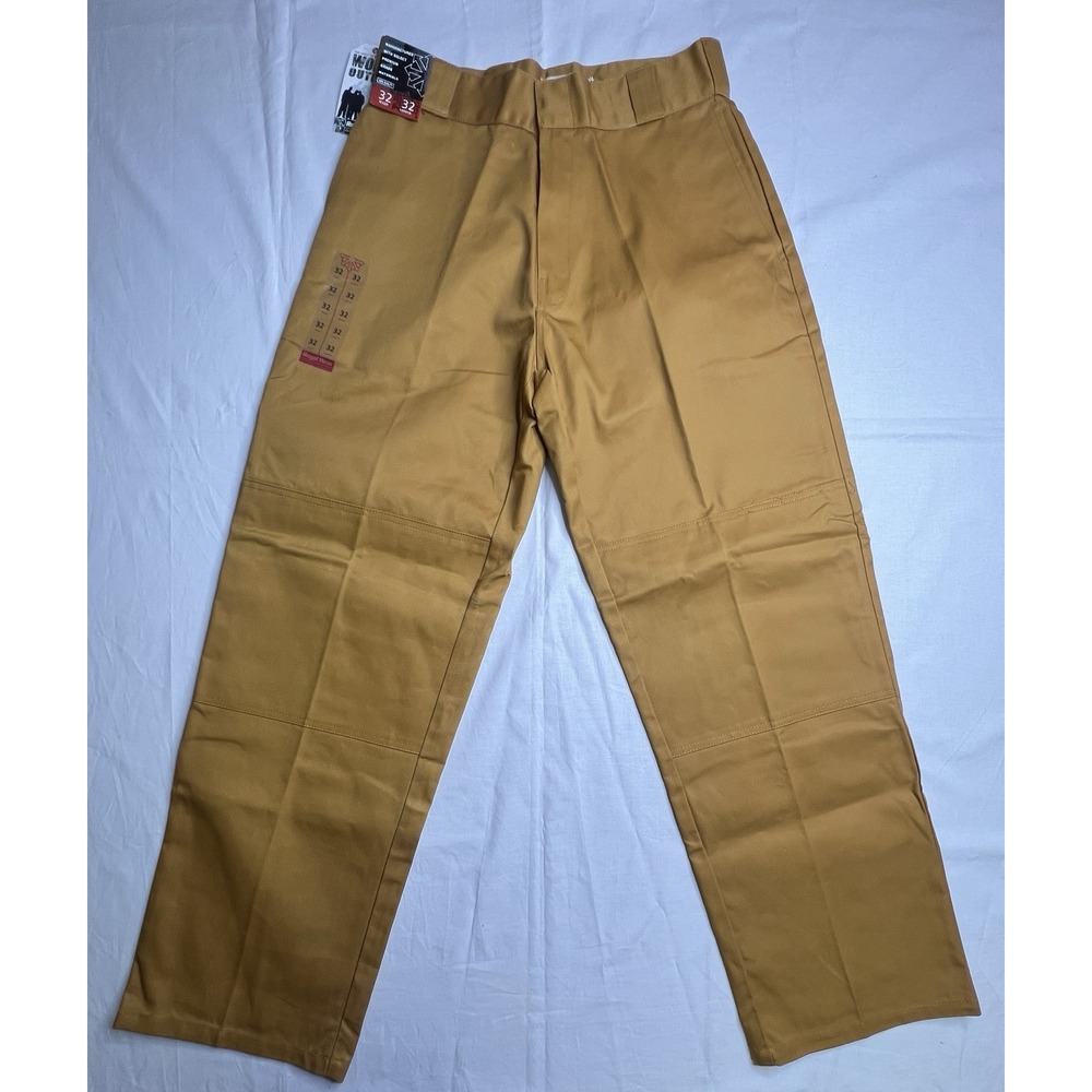 Regal Wear Pants Mens 32X32 Mustard Brown Khaki Cargo Loose Fit‎ Wide Leg